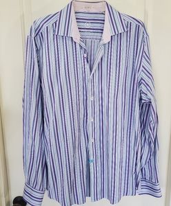 Men's Bugatchi Striped Long Sleeve Shirt